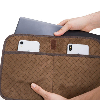 Luxentra 16-Inch Leather Laptop Briefcase
