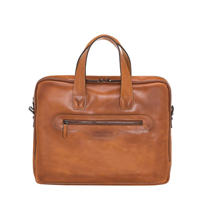 Luxentra 16-Inch Leather Laptop Briefcase