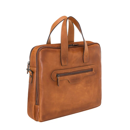 Luxentra 16-Inch Leather Laptop Briefcase