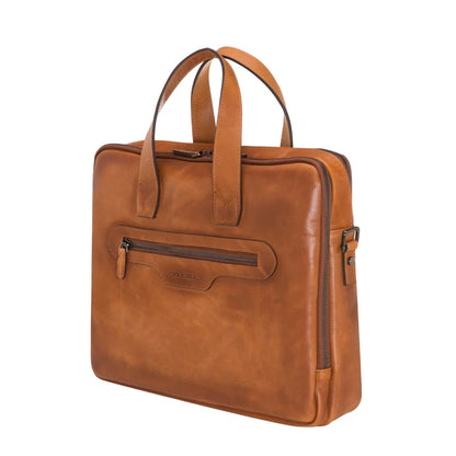 Luxentra 16-Inch Leather Laptop Briefcase