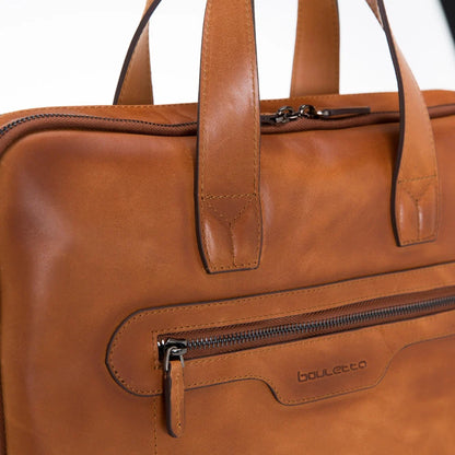 Luxentra 16-Inch Leather Laptop Briefcase