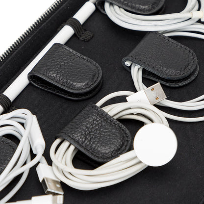 Orbex Leather Travel Cable Organizer