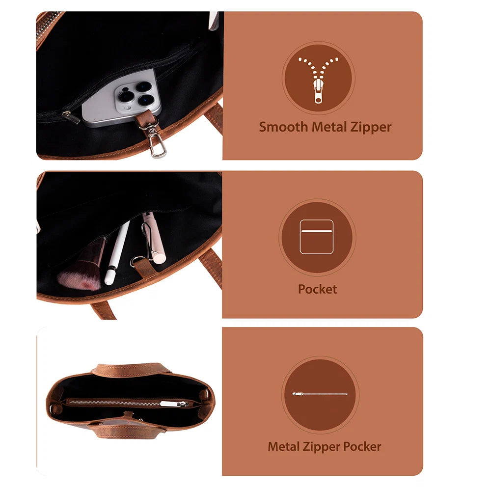 Valliro Leather Tote Bag
