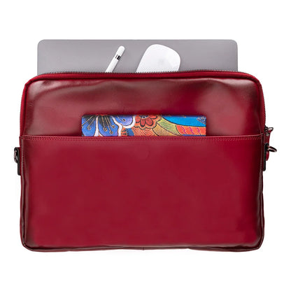 Leeds Slim Leather Laptop Bag – 14 & 16 Inch