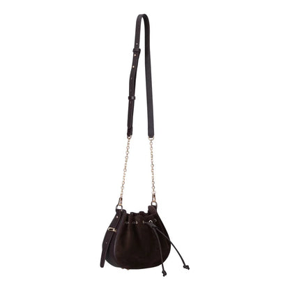 Valentina Suede Leather Shoulder Bag