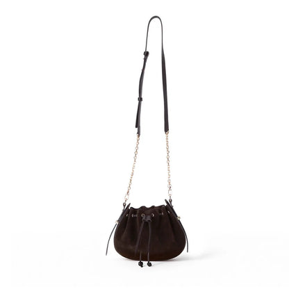 Valentina Suede Leather Shoulder Bag