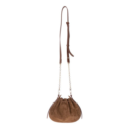 Valentina Suede Leather Shoulder Bag
