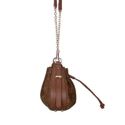 Valentina Suede Leather Shoulder Bag