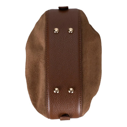 Valentina Suede Leather Shoulder Bag