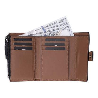 Elba Two-Tone Leather Wallet