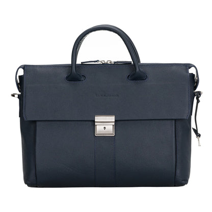 Wizard 14-Inch Leather Laptop Briefcase