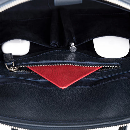 Wizard 14-Inch Leather Laptop Briefcase