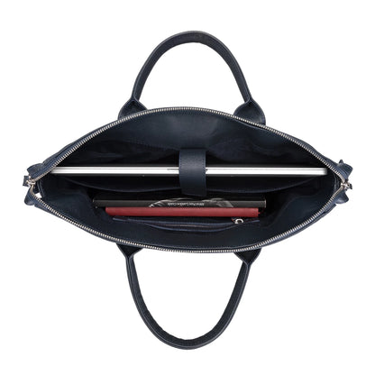 Wizard 14-Inch Leather Laptop Briefcase