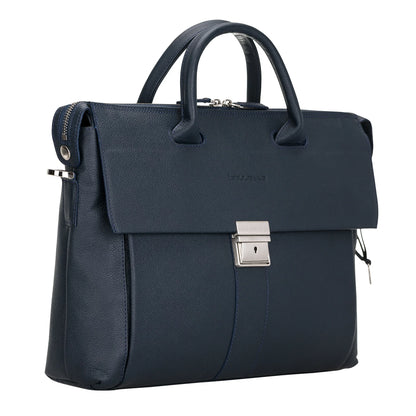 Wizard 14-Inch Leather Laptop Briefcase