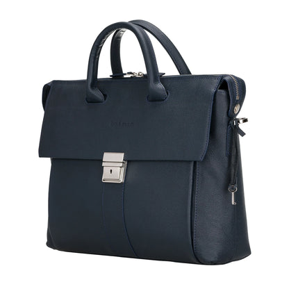 Wizard 14-Inch Leather Laptop Briefcase