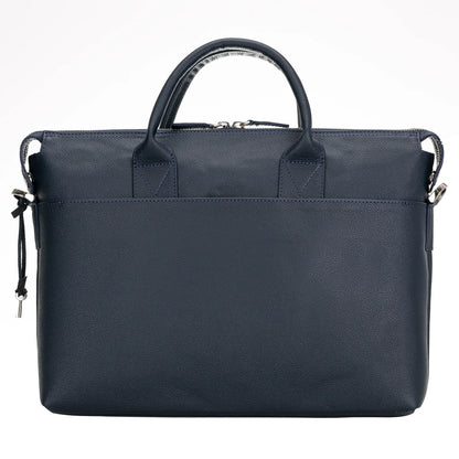 Wizard 14-Inch Leather Laptop Briefcase