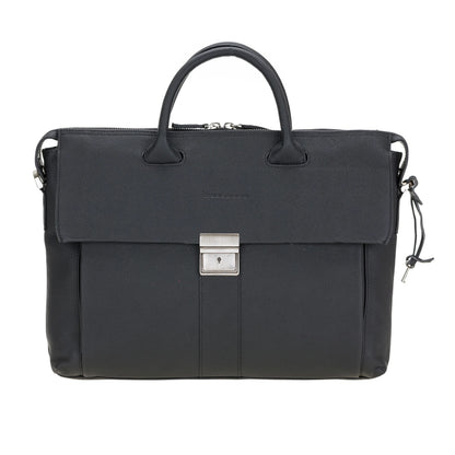 Wizard 14-Inch Leather Laptop Briefcase