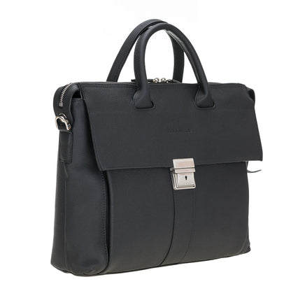 Wizard 14-Inch Leather Laptop Briefcase