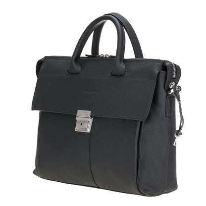 Wizard 14-Inch Leather Laptop Briefcase