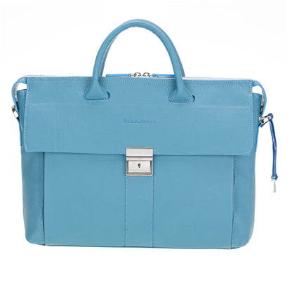 Wizard 14-Inch Leather Laptop Briefcase