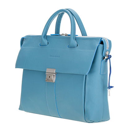Wizard 14-Inch Leather Laptop Briefcase