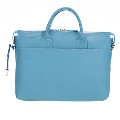 Wizard 14-Inch Leather Laptop Briefcase