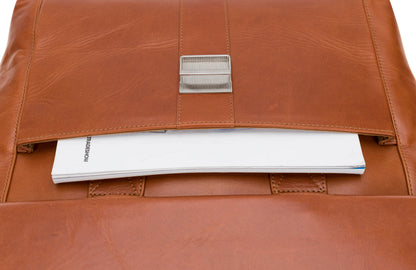 Wizard 14-Inch Leather Laptop Briefcase