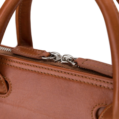 Wizard 14-Inch Leather Laptop Briefcase