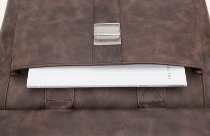 Wizard 14-Inch Leather Laptop Briefcase