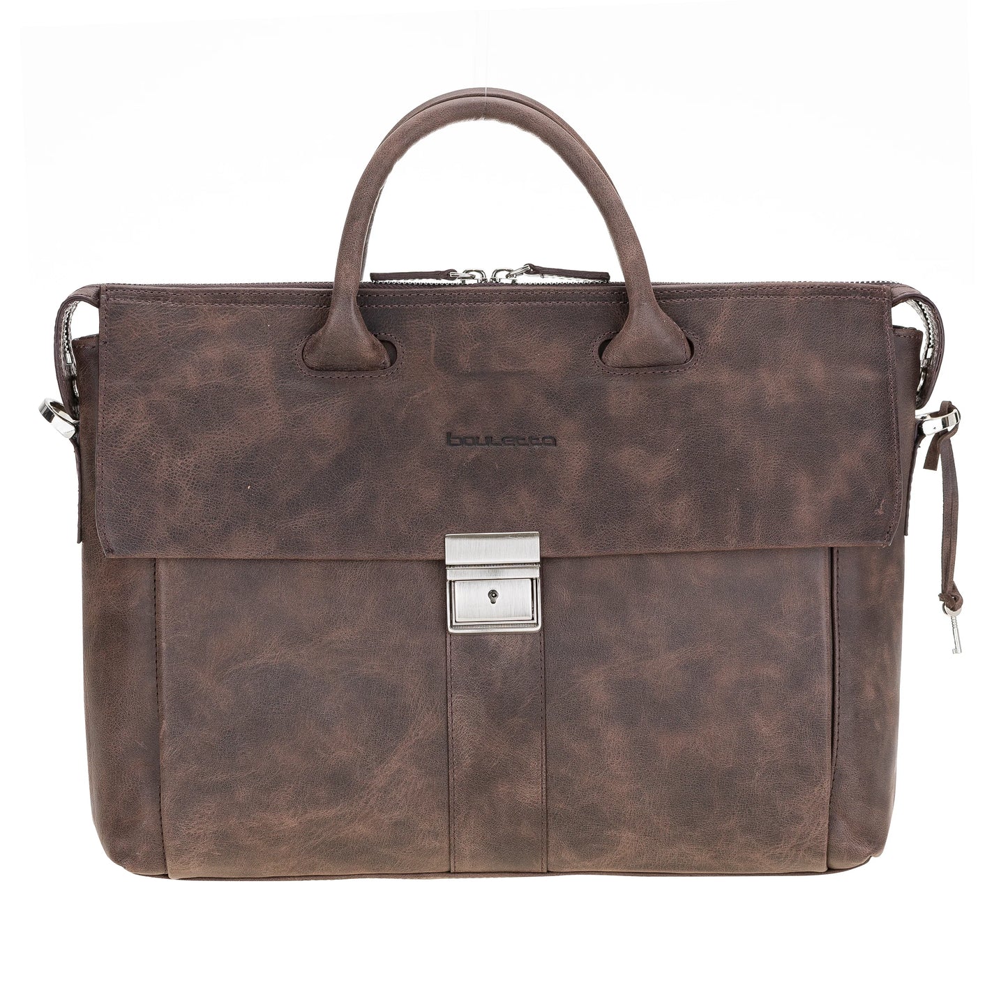 Wizard Leather Business Briefcase / Laptop Case 14"