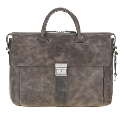 Wizard 14-Inch Leather Laptop Briefcase