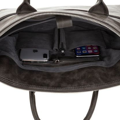 Wizard 14-Inch Leather Laptop Briefcase