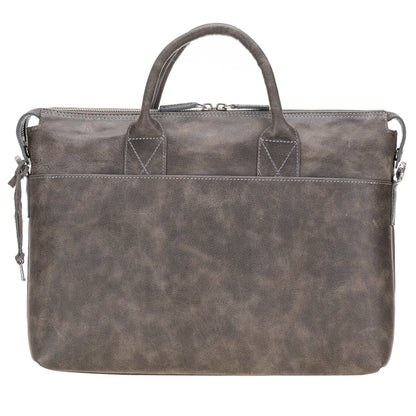 Wizard 14-Inch Leather Laptop Briefcase