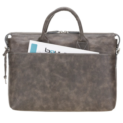 Wizard 14-Inch Leather Laptop Briefcase