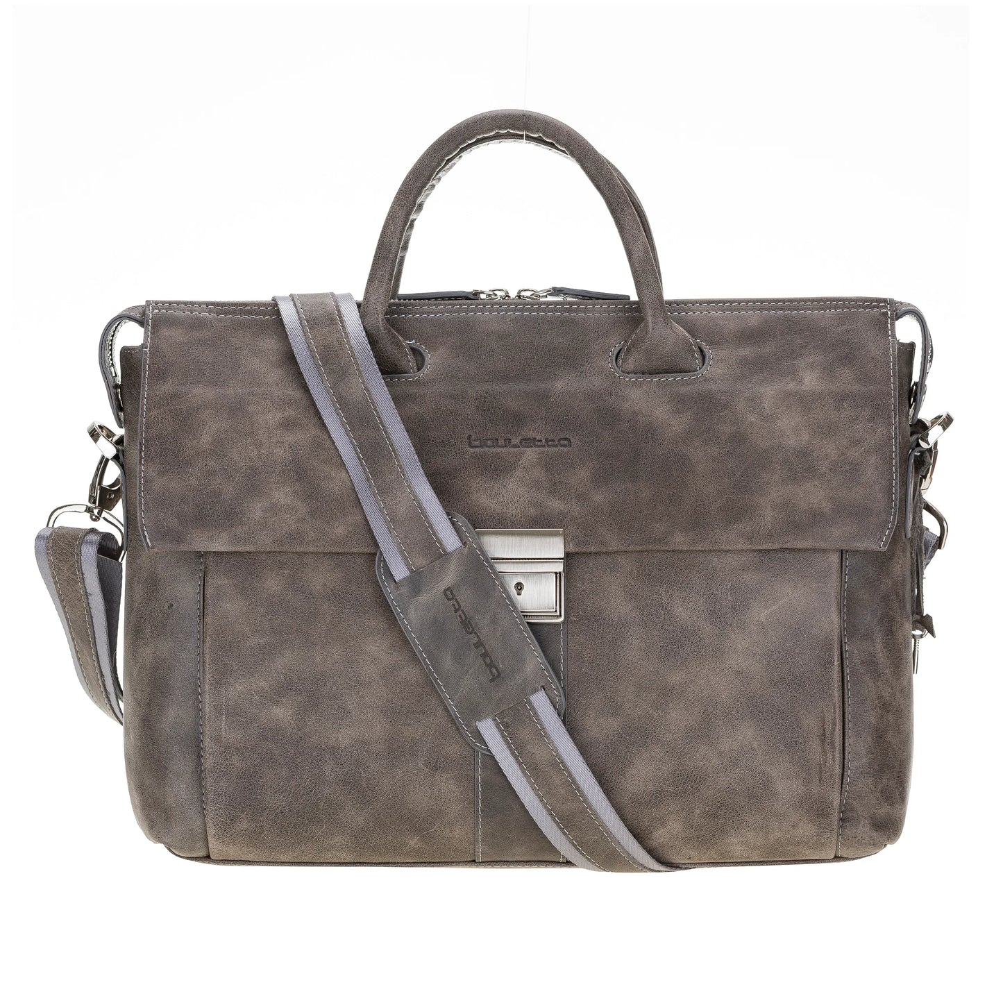 Wizard Leather Business Briefcase / Laptop Case 14"