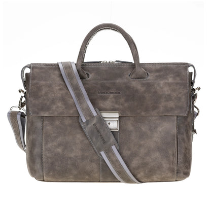 Wizard 14-Inch Leather Laptop Briefcase