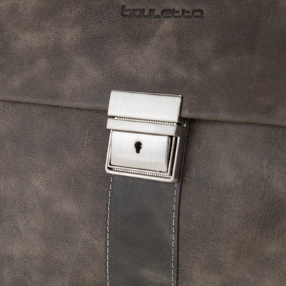 Wizard 14-Inch Leather Laptop Briefcase