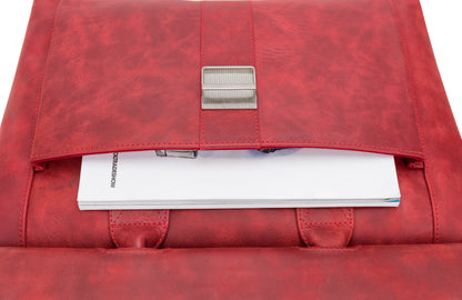 Wizard 14-Inch Leather Laptop Briefcase