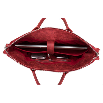 Wizard 14-Inch Leather Laptop Briefcase
