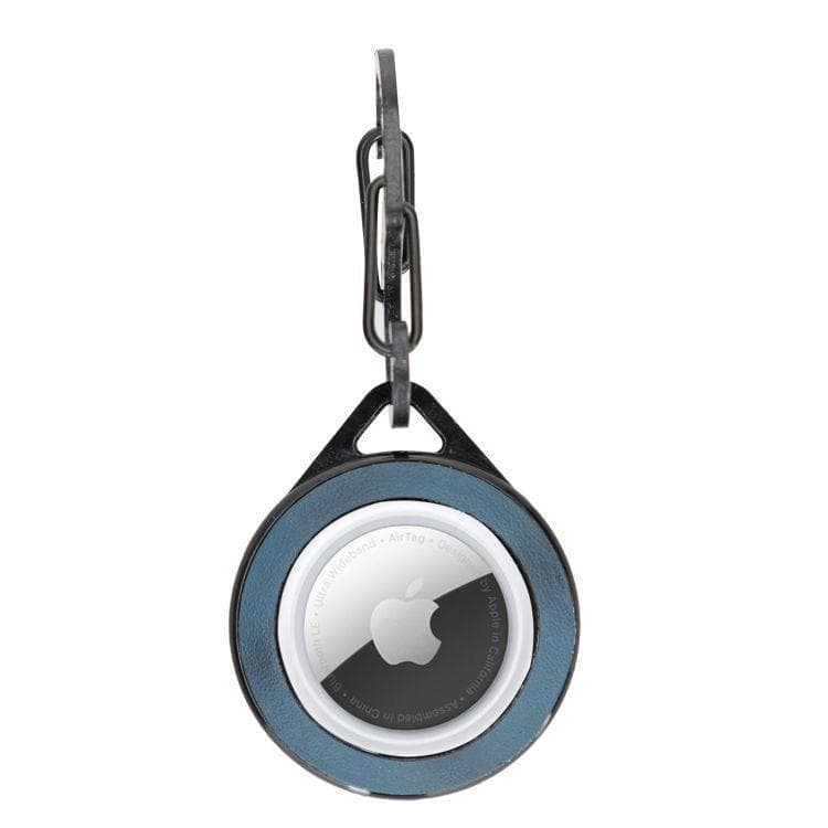 Bouletta Pelit Genuine Leather Keychain for Apple AirTag Blue