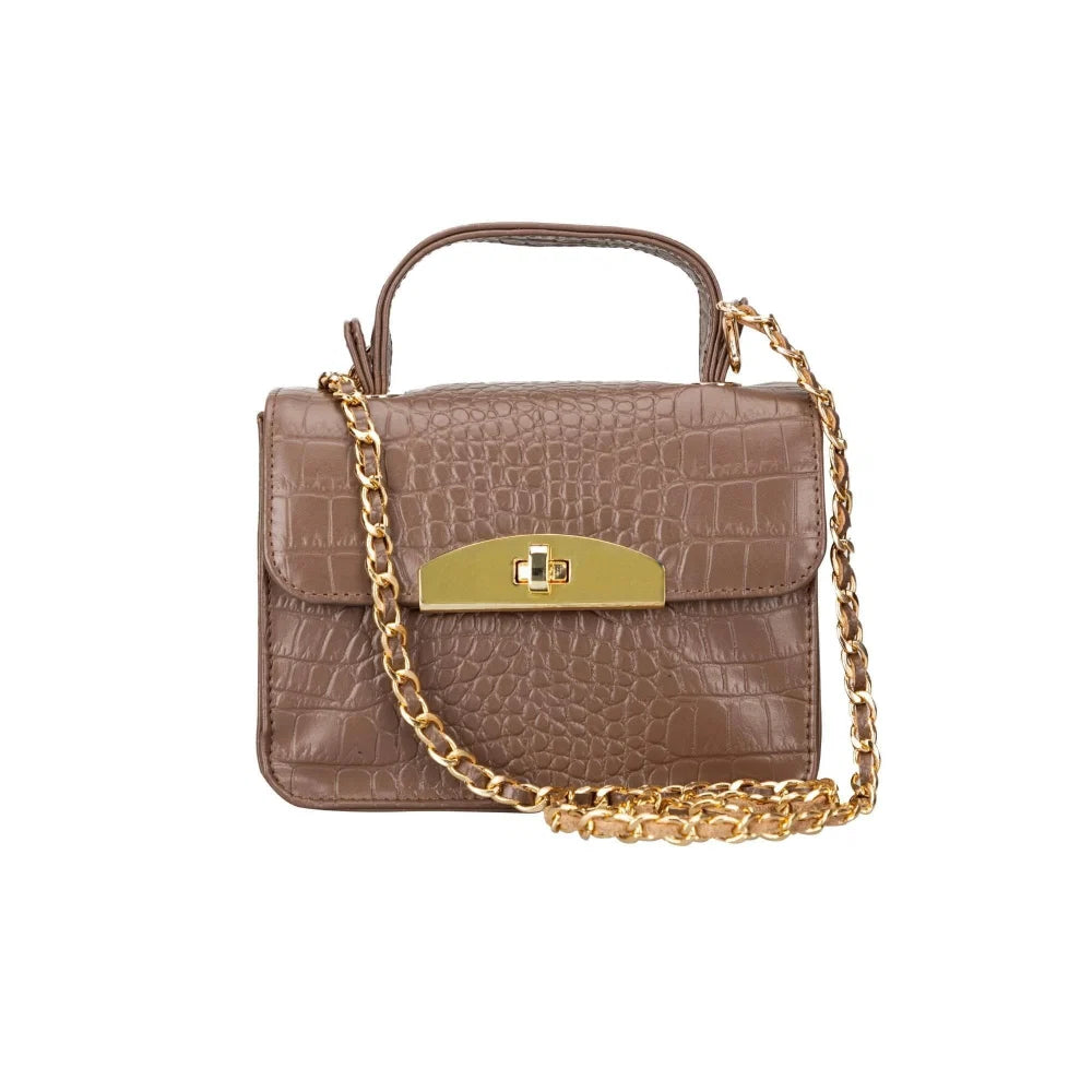 Bouletta Alisha Geniune Leather Women’s Bag Black Ostrich