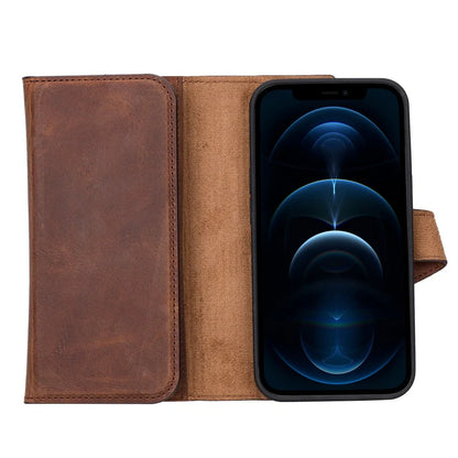 Santa iPhone 13 mini Detachable Leather Wallet Case