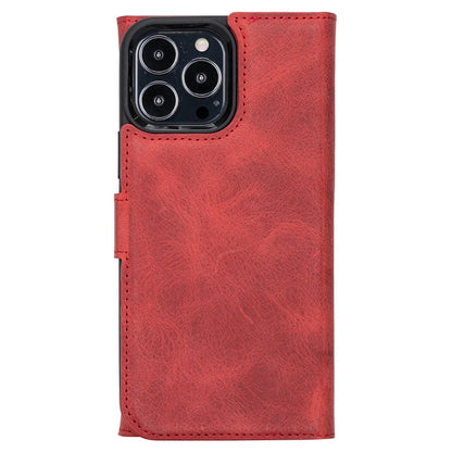 Santa iPhone 13 Pro Max Detachable Leather Wallet Case