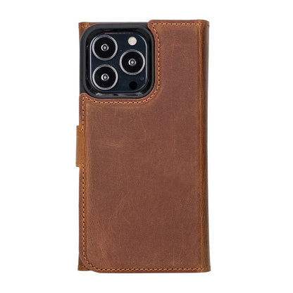 Santa iPhone 13 Pro Detachable Leather Wallet Case
