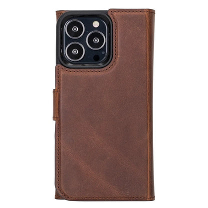 Santa iPhone 13 Pro Detachable Leather Wallet Case