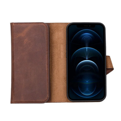 Santa iPhone 13 Pro Detachable Leather Wallet Case