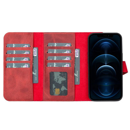 Santa iPhone 13 Pro Detachable Leather Wallet Case