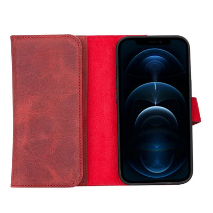 Santa iPhone 13 Pro Detachable Leather Wallet Case
