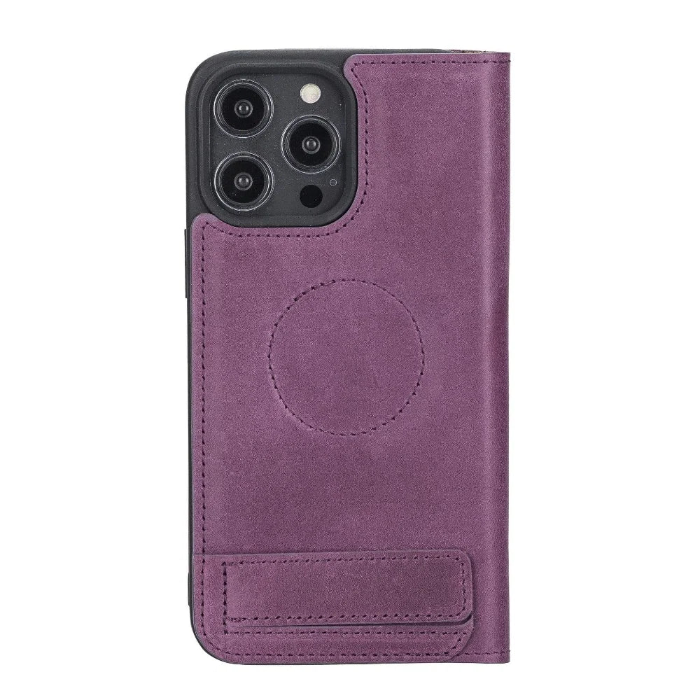 Bouletta Apple iPhone 14 Series Brooks Leather Slim Wallet Case