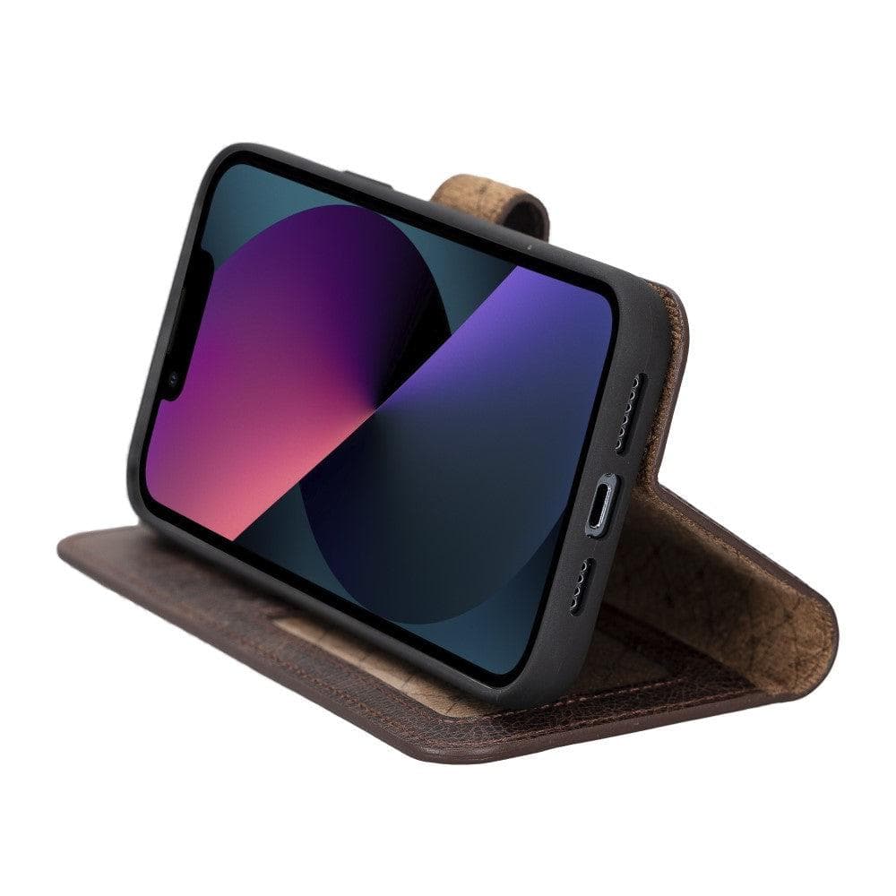Magic iPhone 14 Pro Darker Color Leather Detachable Wallet Case